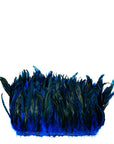 Rooster Coque Grey Striped Tails Dyed Strung 2 inch strip