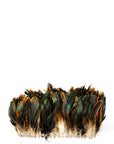 Rooster Coque Tails Natural Iridescent Strung 2 inch strip