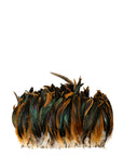 Rooster Coque Tails Natural Iridescent Strung 2 inch strip