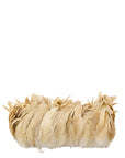 Rooster Coque Tails Bleached Natural Strung 2 inch strip