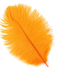 Ostrich Drab Feather Small 1 pc