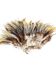 Rooster Saddle Hackle Cream Striped Strung 2 inch strip