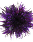 Rooster Saddle Hackle Cream Striped Strung 2 inch strip