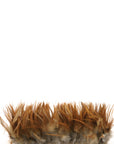 Rooster Furnace Hackle Strung 2in strip