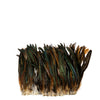 Rooster Coque Tails Natural Iridescent Strung 2 inch strip