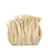 Rooster Coque Tails Bleached Natural Strung 2 inch strip