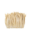 Rooster Coque Tails Bleached Natural Strung 6 inch strip