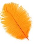 Small Ostrich Drab Feather 1 pc