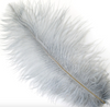 Ostrich Drab Feather Medium 1 pc