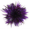 Rooster Saddle Hackle Cream Striped Strung 2 inch strip