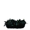 Rooster Coque Tails Natural Black Iridescent Strung  6 inch strip