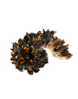 Rooster Coque Tails Natural Black Iridescent Strung  6 inch strip