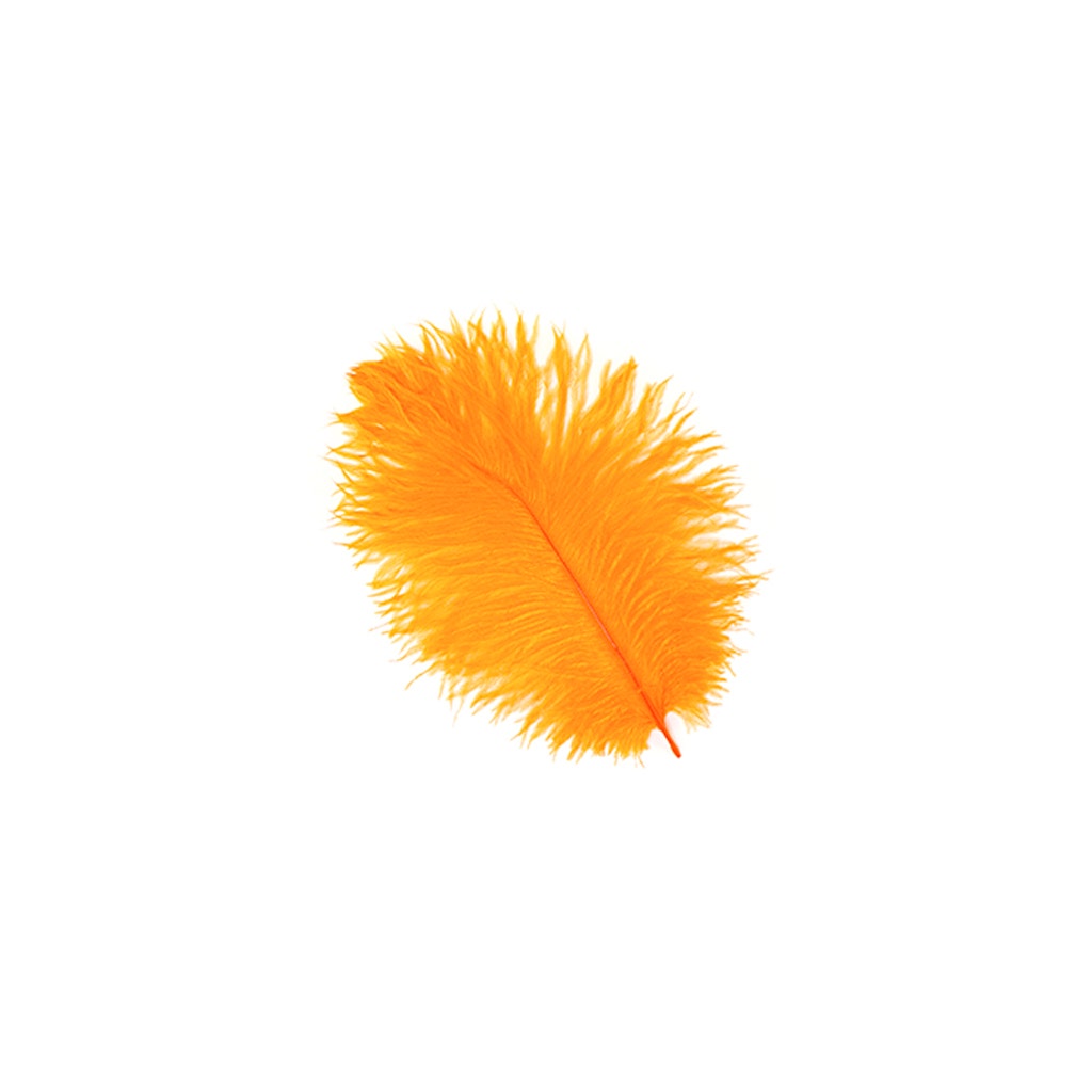 Ostrich Drab Feather Medium 1 pc – MarabouBrothers